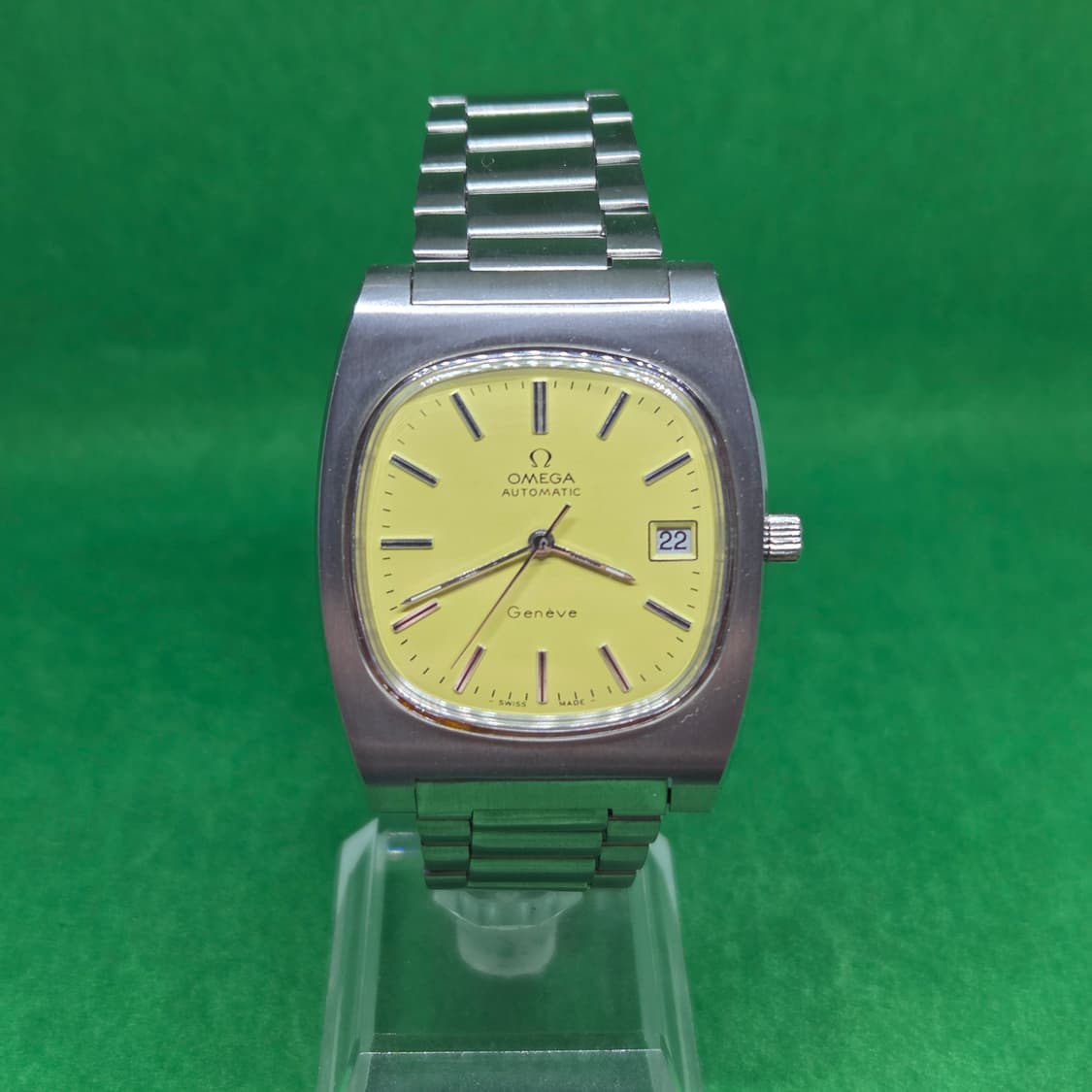 오메가 제네브 머스타드 크림 다이얼 상품이미지7