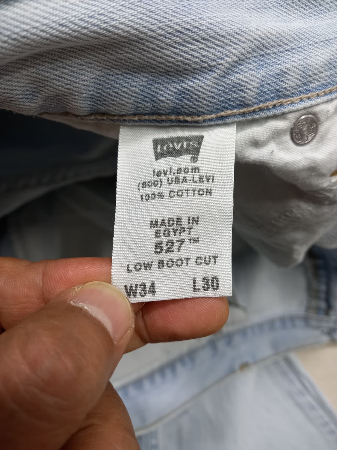 34-35 00's 리바이스527 Egypt 부츠컷 연청 34-580 상품이미지8
