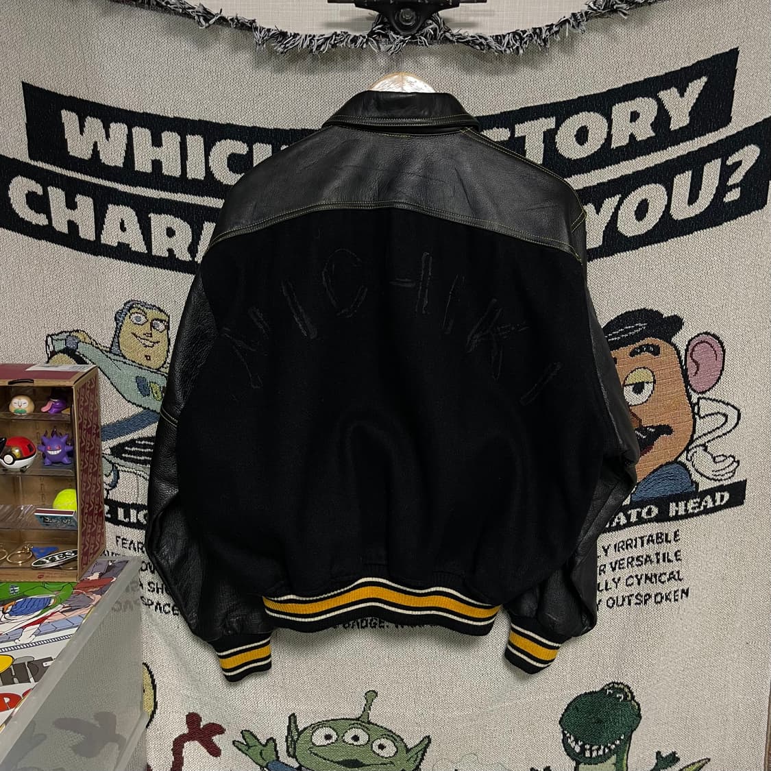 90s Hudson 레더 울 바시티 자켓 made in japan 상품이미지5