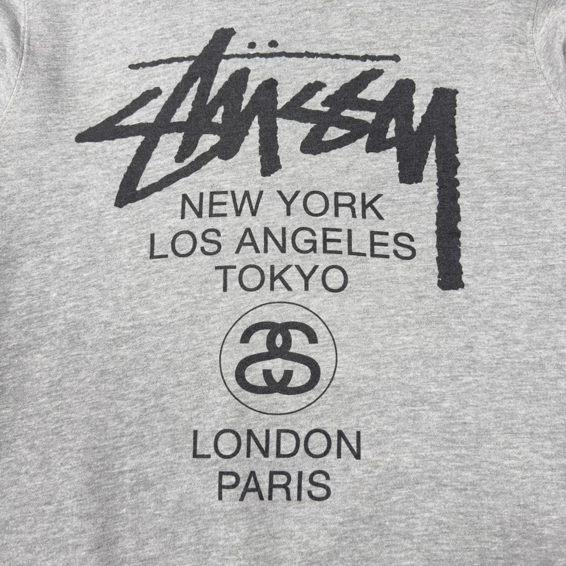 (S) 00s 스투시 월드투어 맨투맨 그레이 상품이미지2