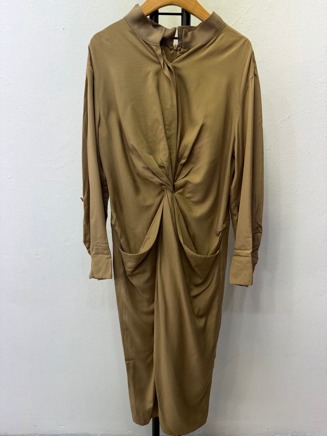 정품) 랑방 한섬 셔링 롱 원피스 82 상품이미지1