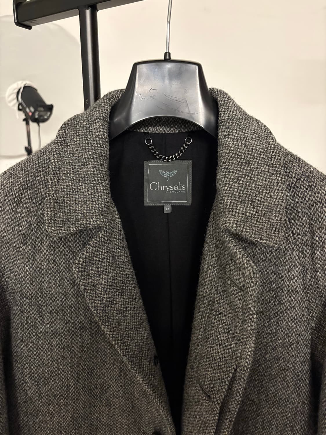 크리설리스 켄싱턴 숏 도네갈 트위드 그레이 42 상품이미지2