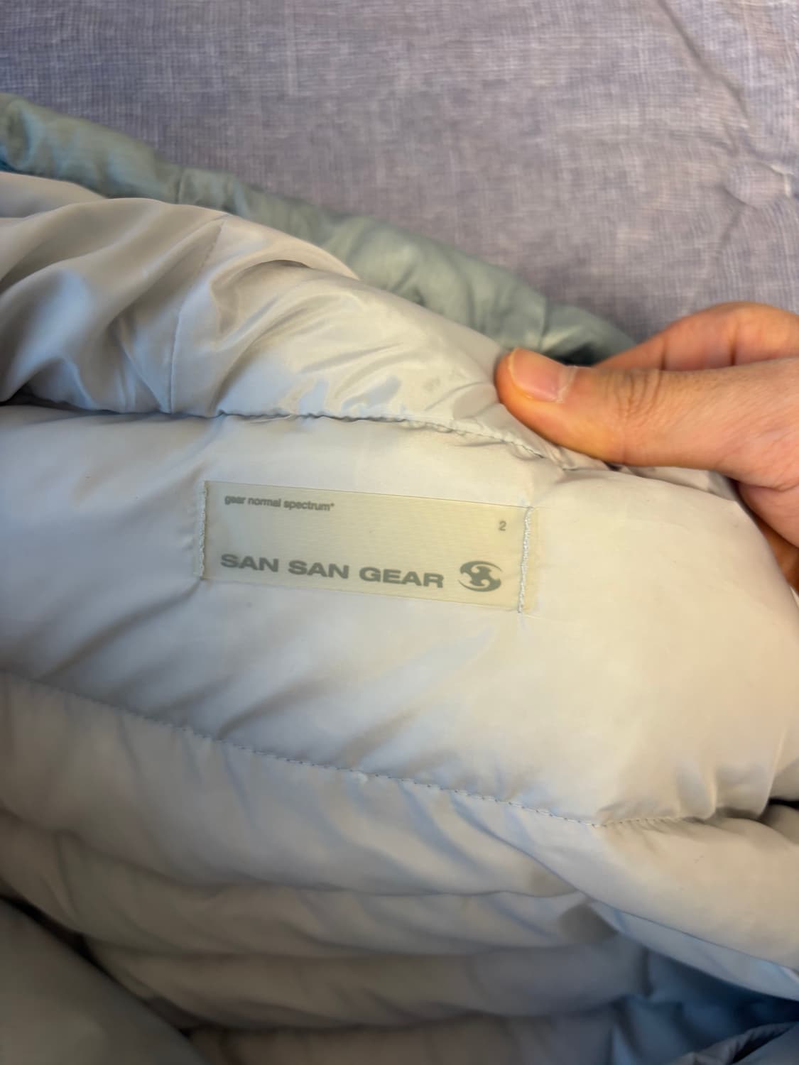 산산기어 서픽스 퍼퍼 자켓 스카이 블루 - 23FW 상품이미지3