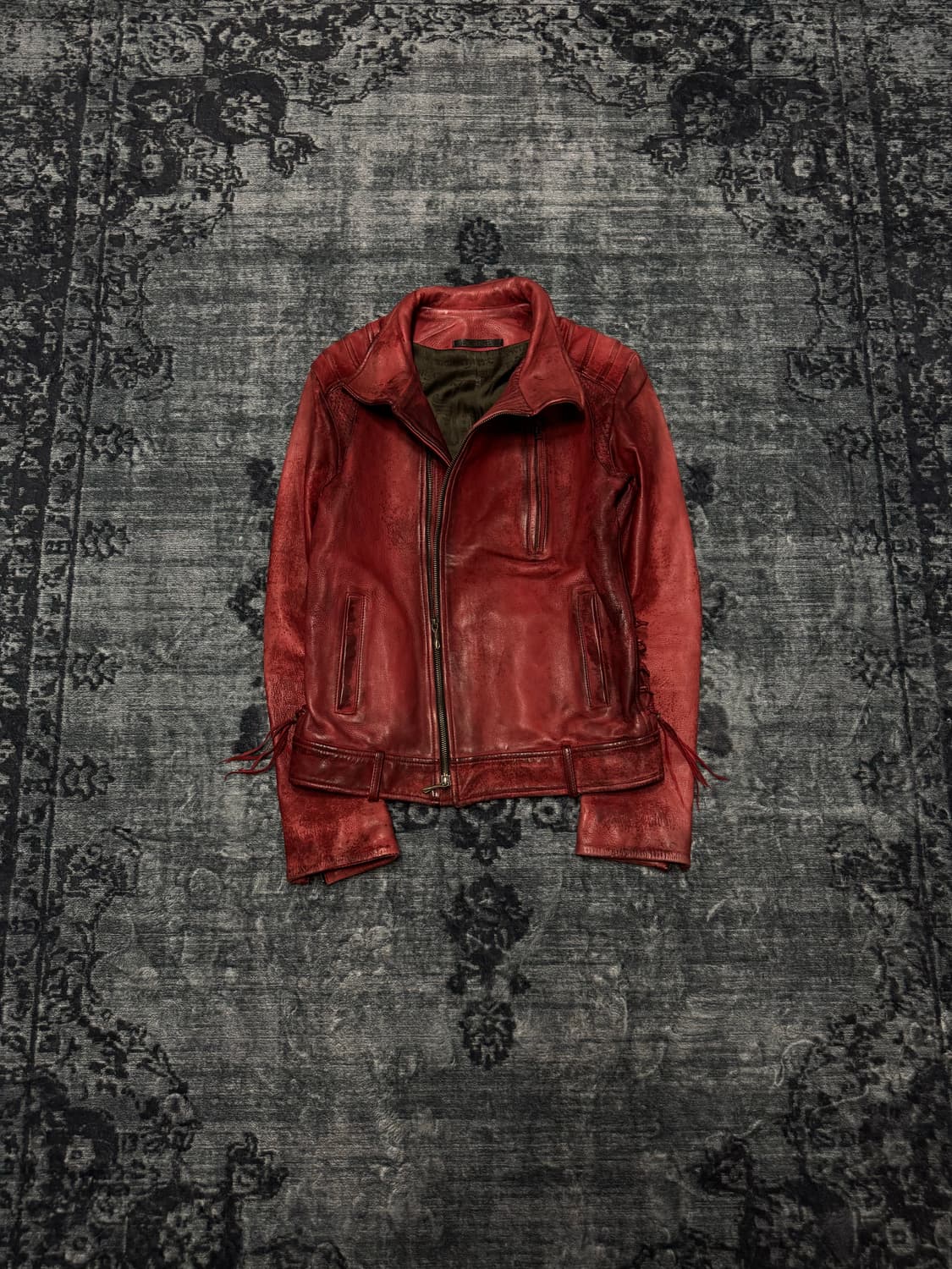 14th addiction cafe racer leather jacket 상품이미지1