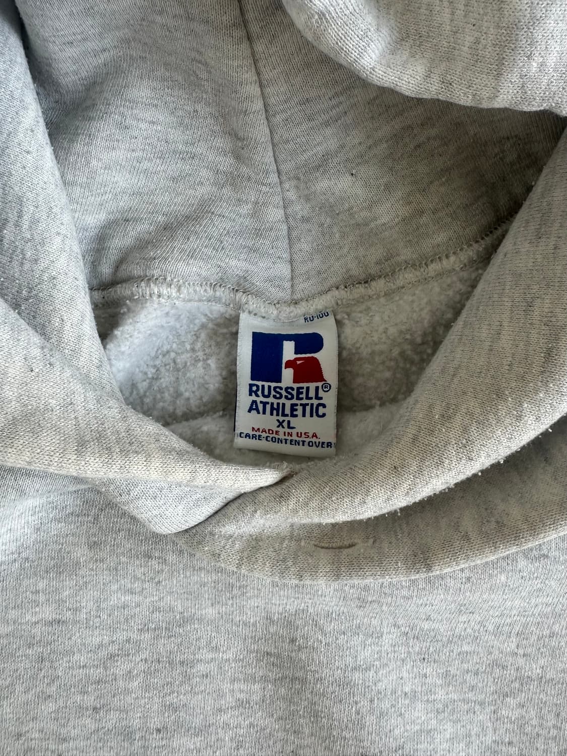 90s 빈티지 러셀 후드 그레이 XL 상품이미지4