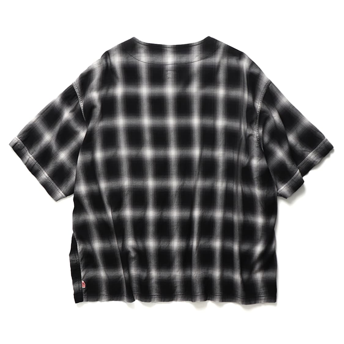 HINSON Ombre Check Zip S/S Shirt 상품이미지4