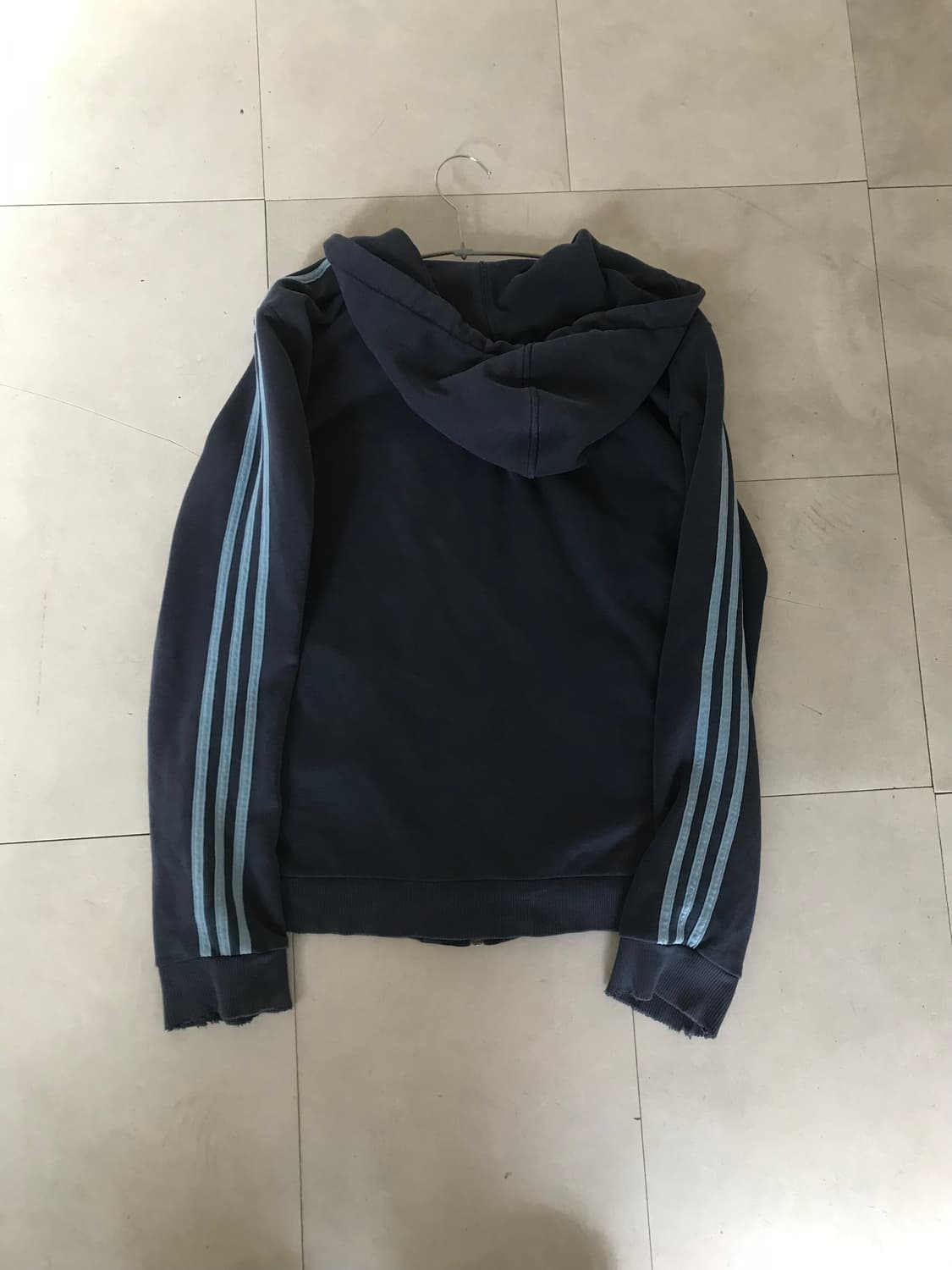 아디다스 00s 네이비 연하늘 후드집업 상품이미지10