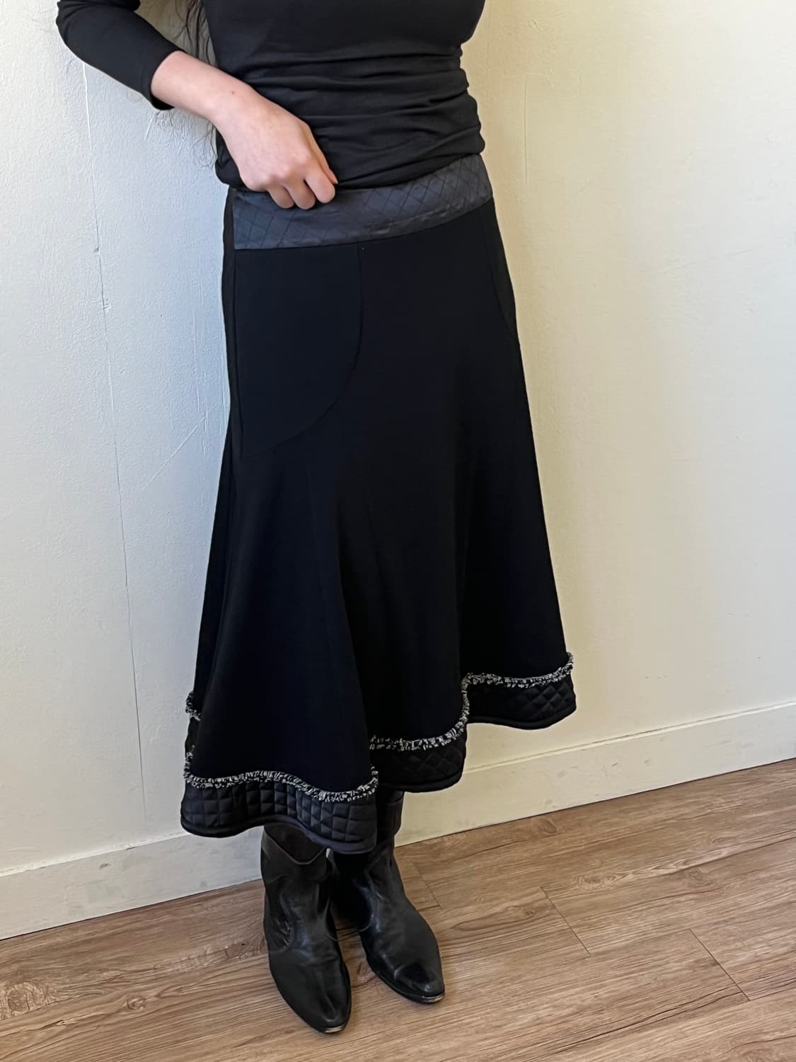 HIROKO BIS 트위드 트랙 스커트 상품이미지4