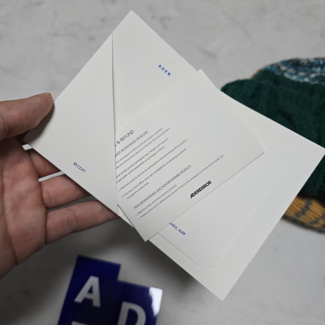 아더에러 Pienz 컴바인 패치워크 비니 카멜 상품이미지8