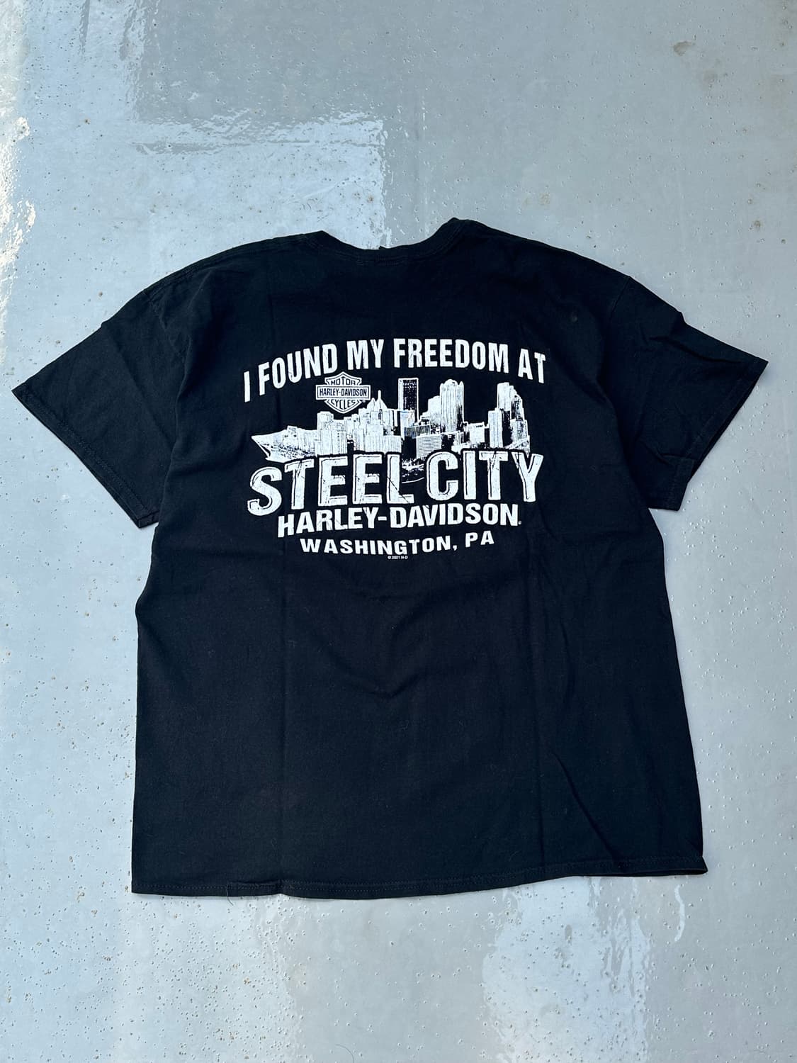 [할리데이비슨] •Vintage Steel City Tee 상품이미지1