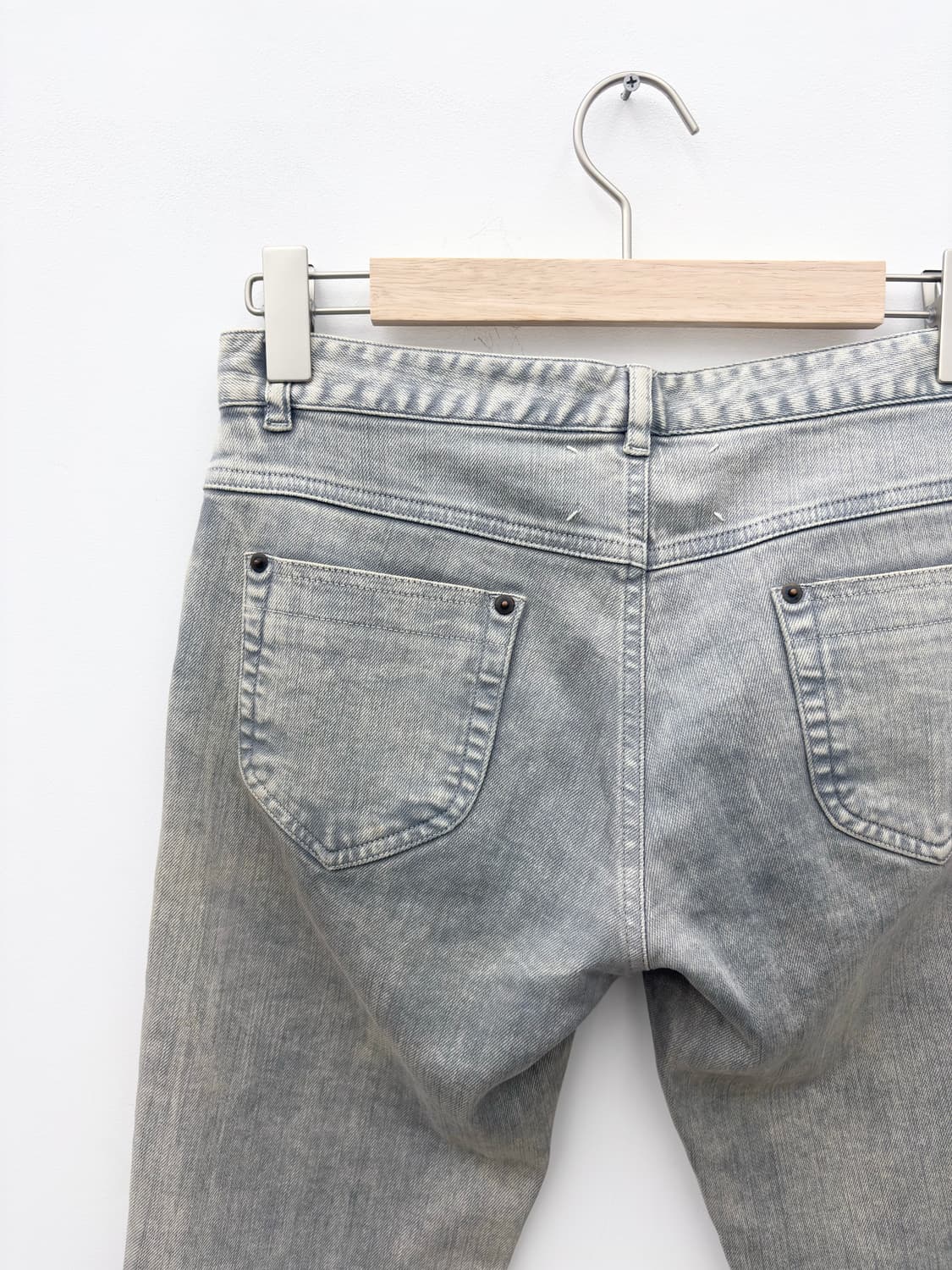 LINE 1 STONE WASHED DENIM CROP PANTS 상품이미지6