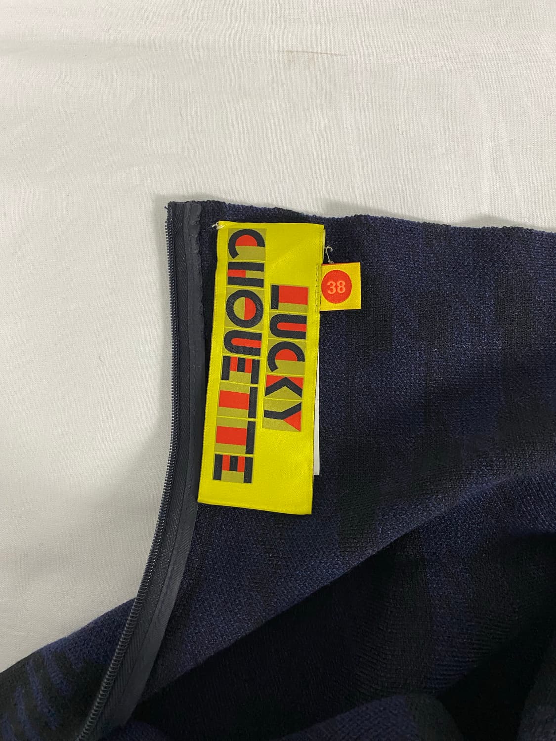 럭키슈에뜨 프릴 모 체크 스커트 38 상품이미지5