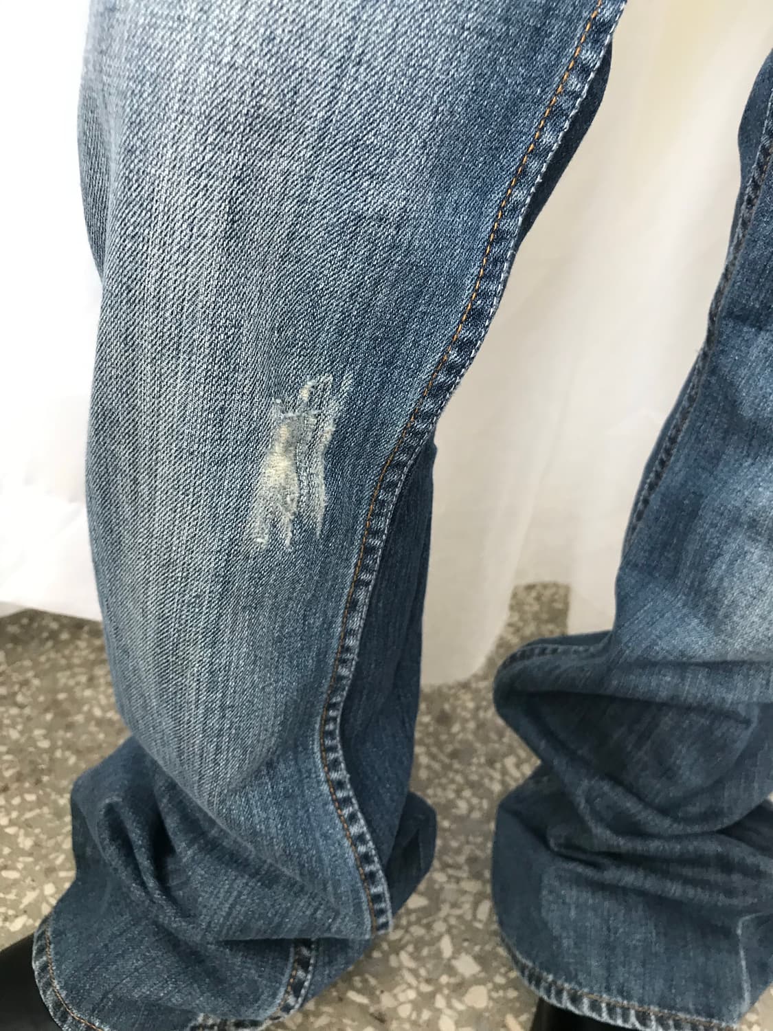 워싱 데님 팬츠  상품이미지6