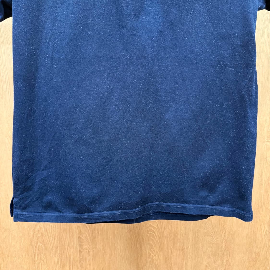 버버리 블랙라벨 체크 카라 반팔 티셔츠 자수 로고 디테일 슬림핏 네이비 상품이미지5
