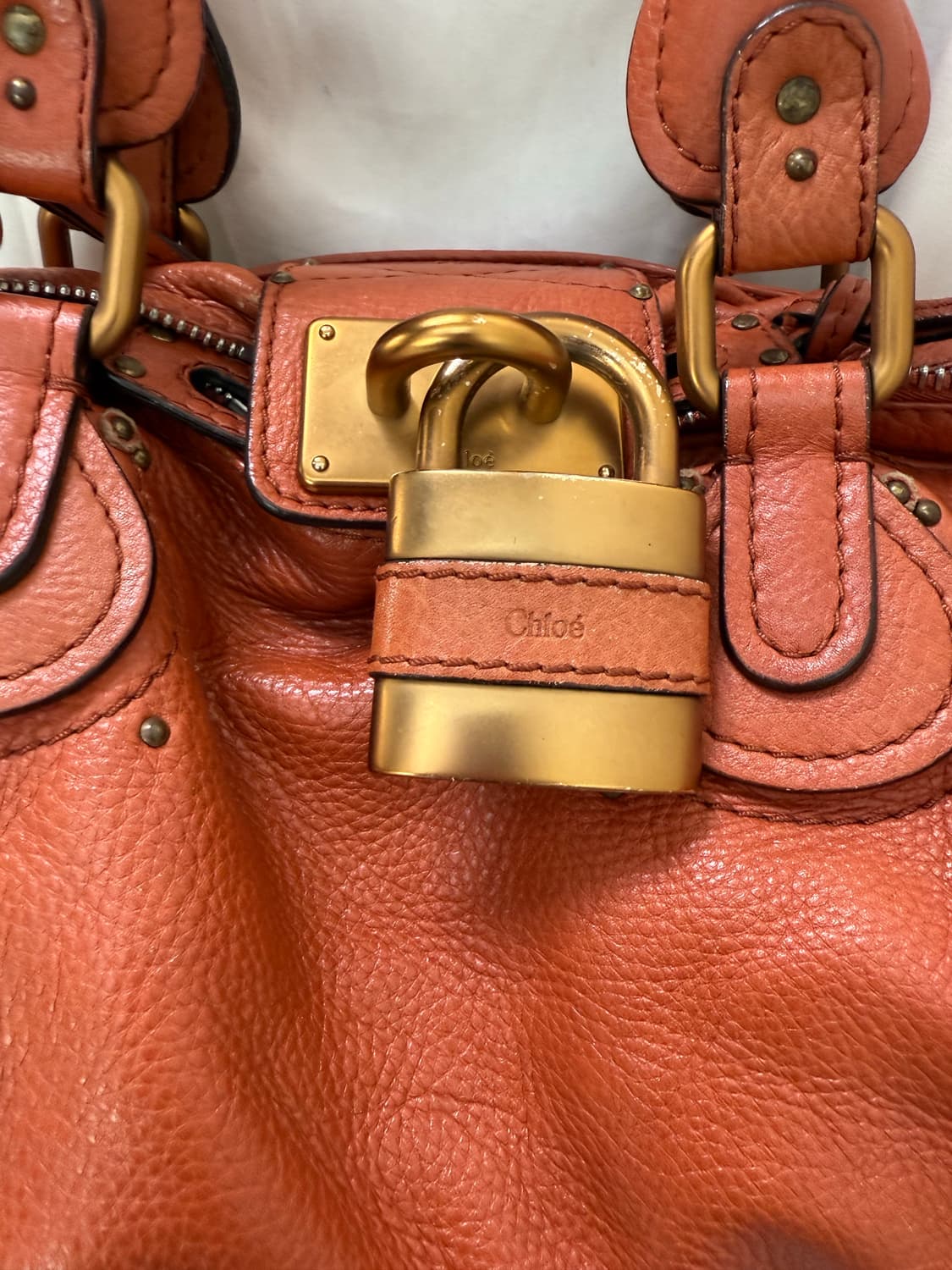 A+ ) 끌로에 패딩턴백  레드브라운 상품이미지2