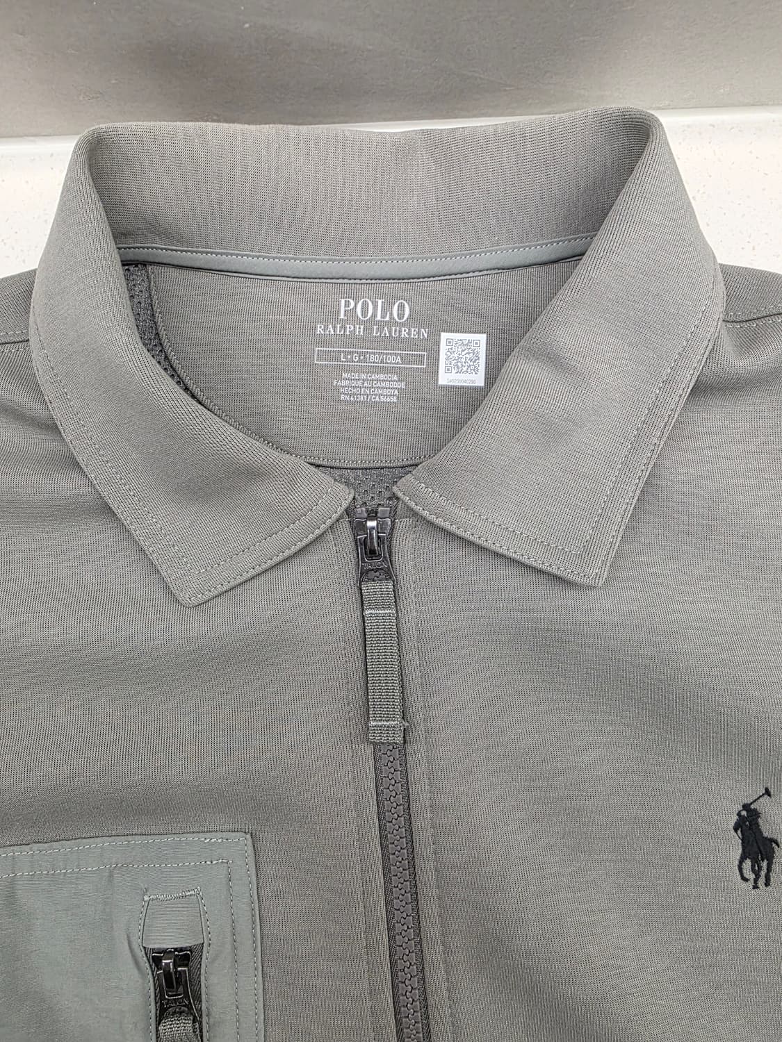 폴로 랄프로렌 자켓 바이스윙 해링턴 트윌 L 그레이 상품이미지3