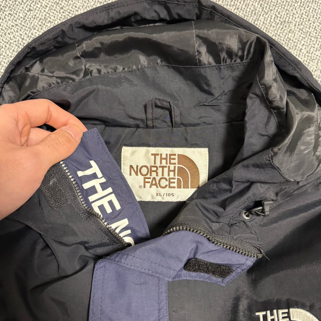 노스페이스 화이트라벨 달튼 아노락 네이비 XL 바람막이 윈드브레이커 상품이미지3