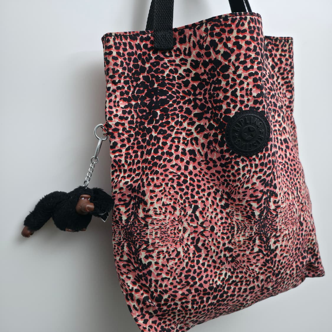 키플링 핑크 레오파드 핸드 토트백 상품이미지3