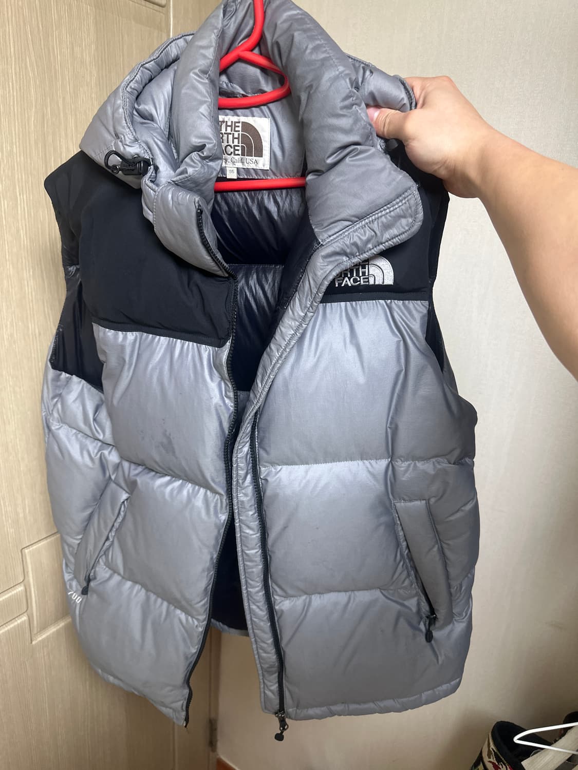 노스페이스패딩조끼 95 (한국L) 후드패딩조끼 상품이미지1