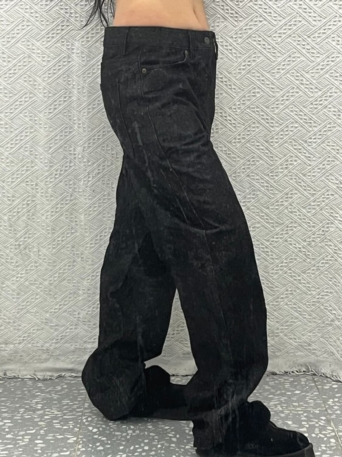 디키즈 베이직 데님 생지 와이드 팬츠 M C06717 상품이미지2