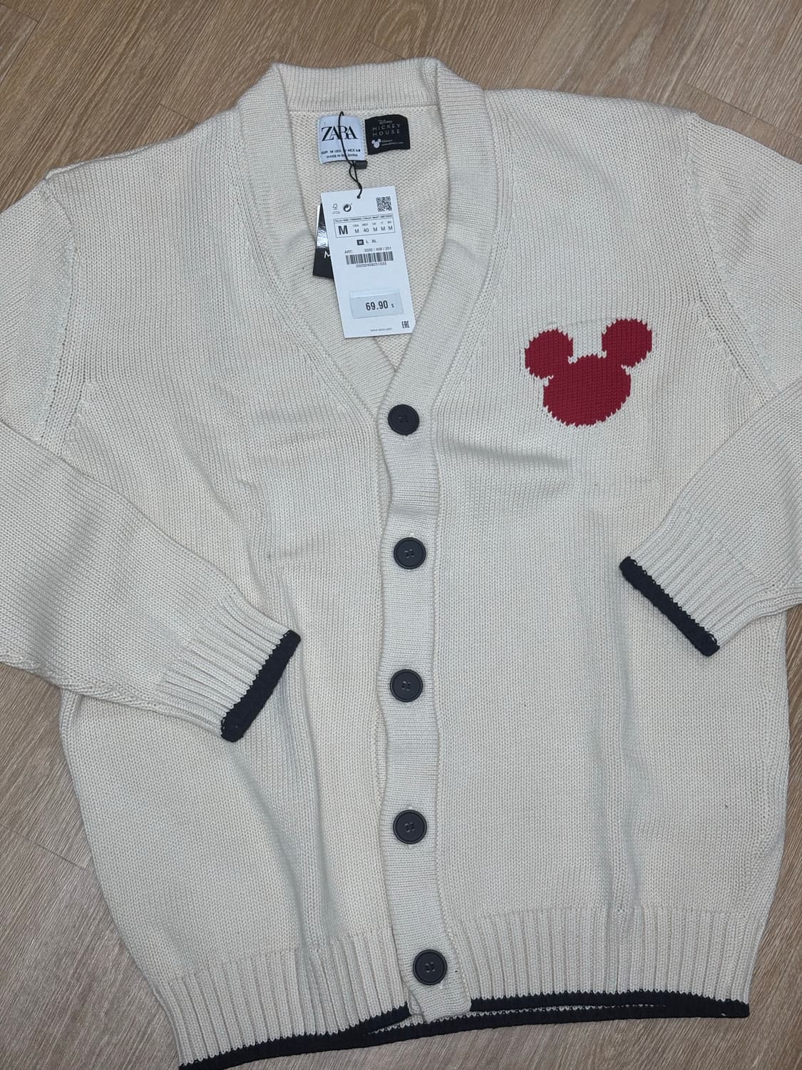 자라 미키마우스 가디건 M사이즈 / 자라 가디건 상품이미지4