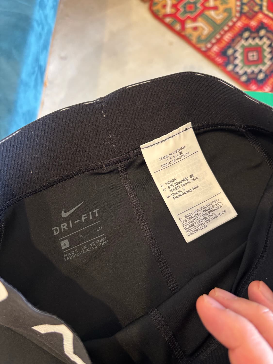 나이키 프로 블랙 여성 타이즈 레깅스 상품이미지3