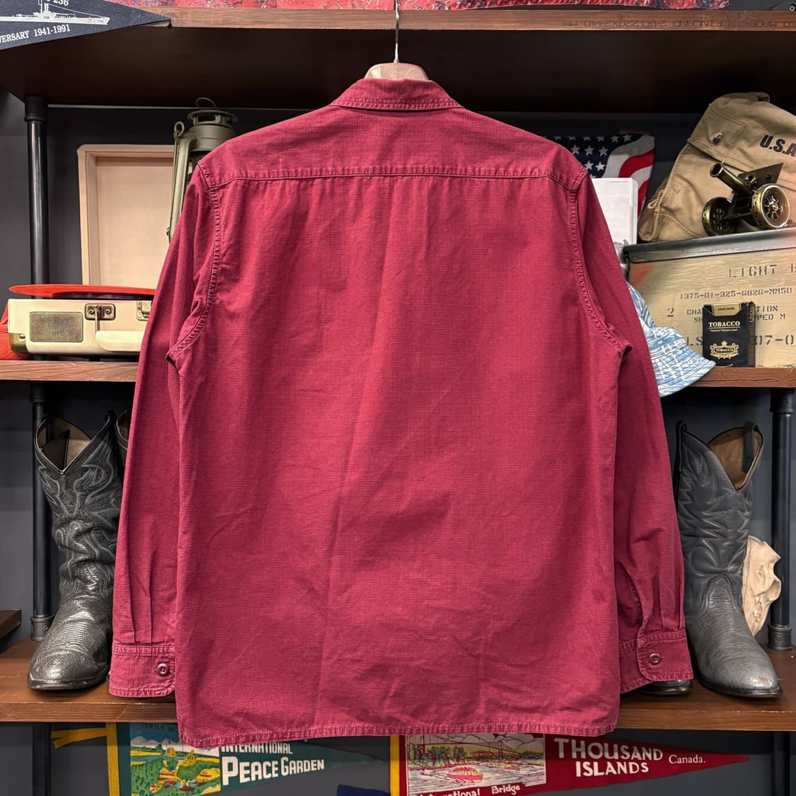 칼하트WIP 클래식 워크 헤비코튼 립스탑 미션셔츠 플랩포켓 N654 상품이미지2