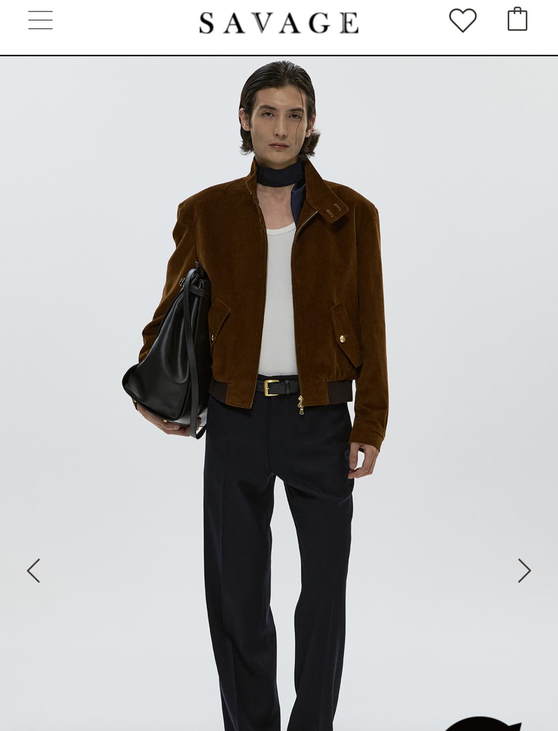 세비지 코듀로이 브라운 L사이즈 팝니다 상품이미지1