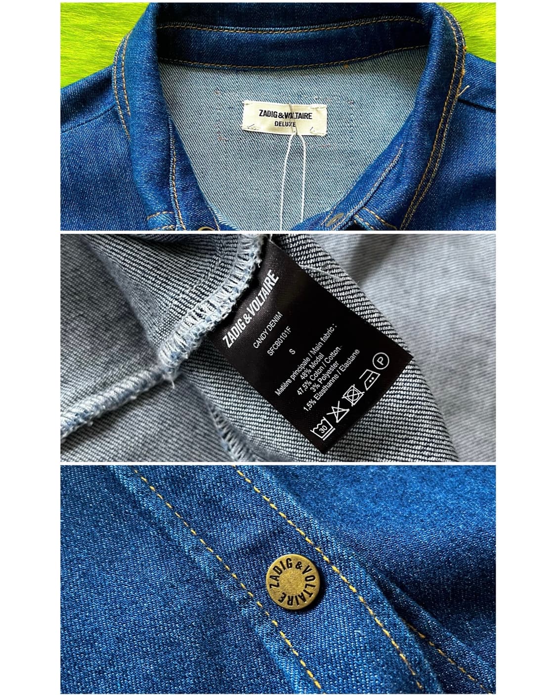 ZADIG & VOLTAIRE Embroidery Denim Coat 상품이미지5