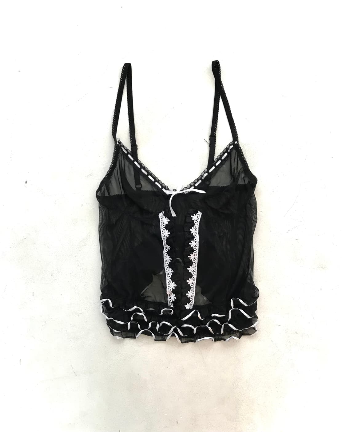 Black&White maid slip mini sleeveless 상품이미지1