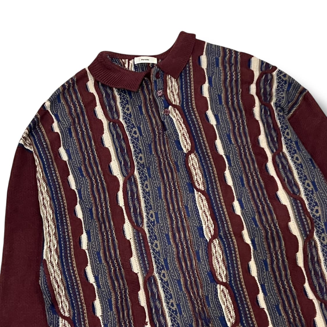 빈티지 에스닉 케이블 카라니트 s08700 상품이미지4