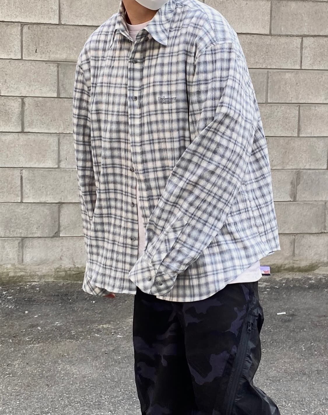 (1회착용)언더마이카(Undermycar) 체크 셔츠 - 2사이즈 상품이미지5