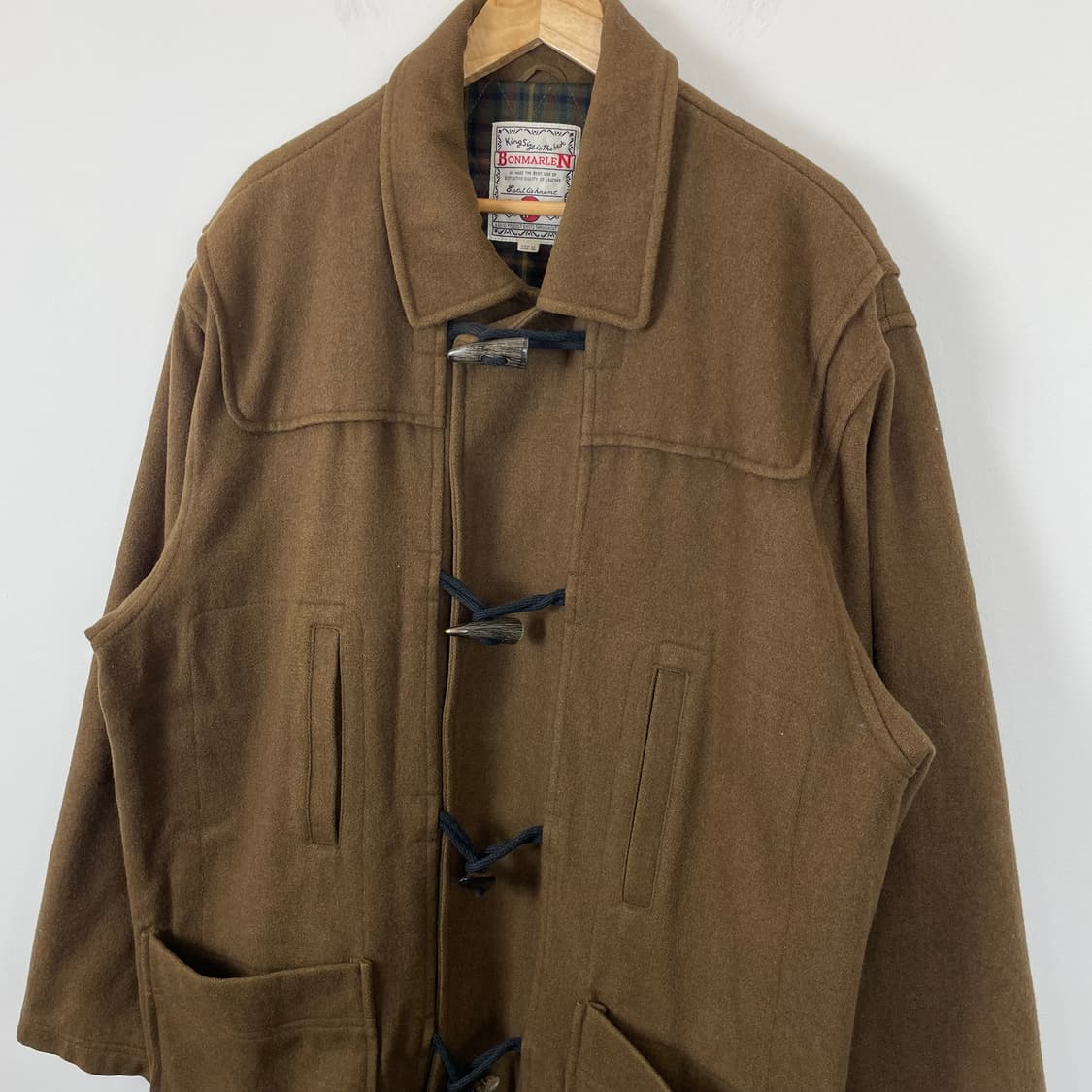 BONMARLEN 3XL 빅사이즈 브라운 떡볶이 코트 상품이미지3