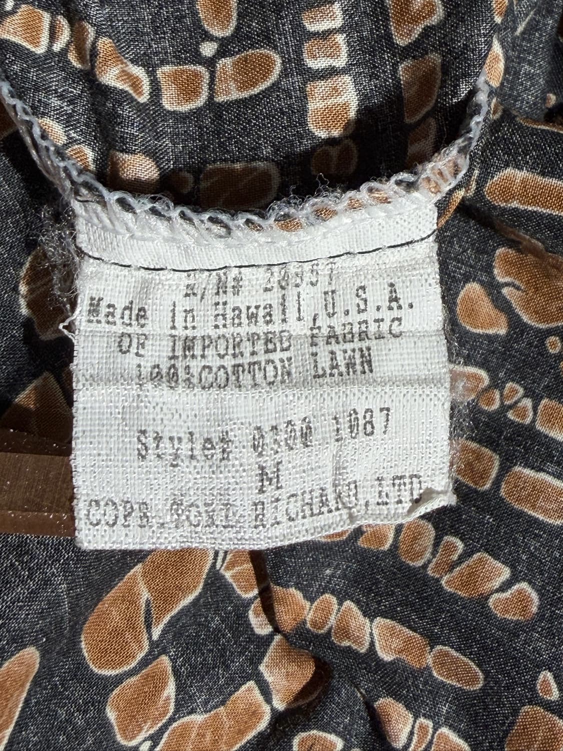 Tori Richard Shirt (Made In  Hawaii) 상품이미지6