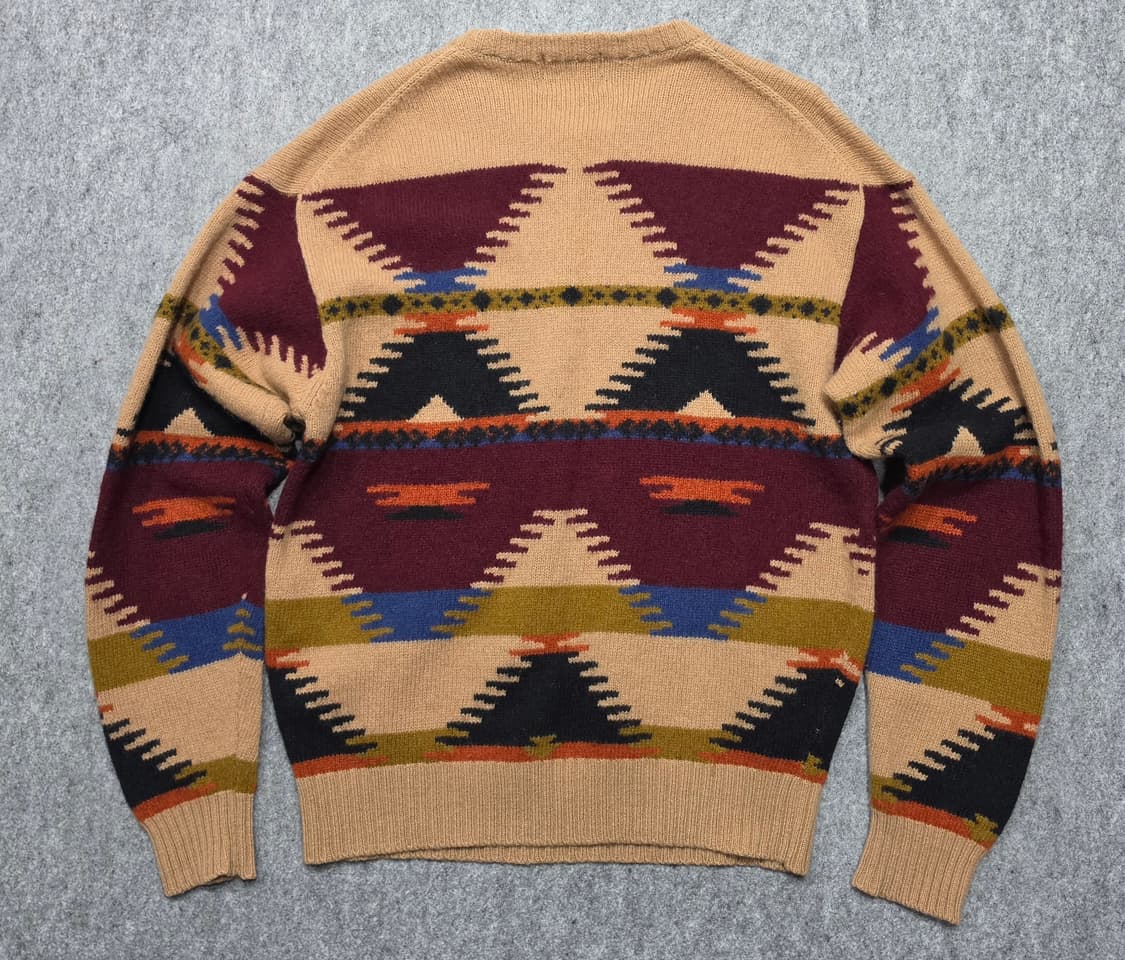 챕스 랄프로렌 90s 빈티지 나바호 패턴 울 니트 M 상품이미지2