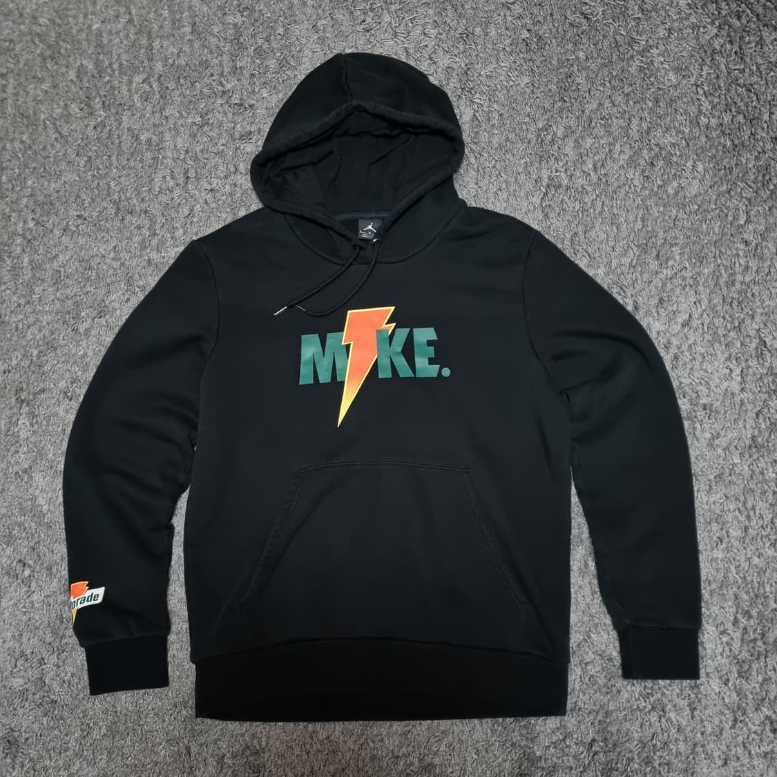 나이키 조던 게토레이 콜라보 후드 티셔츠 긴팔 L 105 빈티지 블랙 상품이미지3