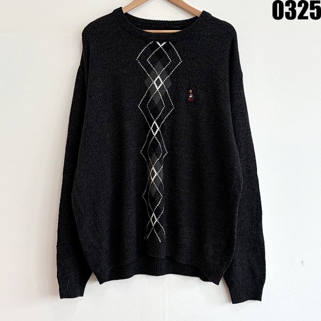 폴로 랄프로렌 아가일 패턴 니트 스웨터 XL  상품이미지1