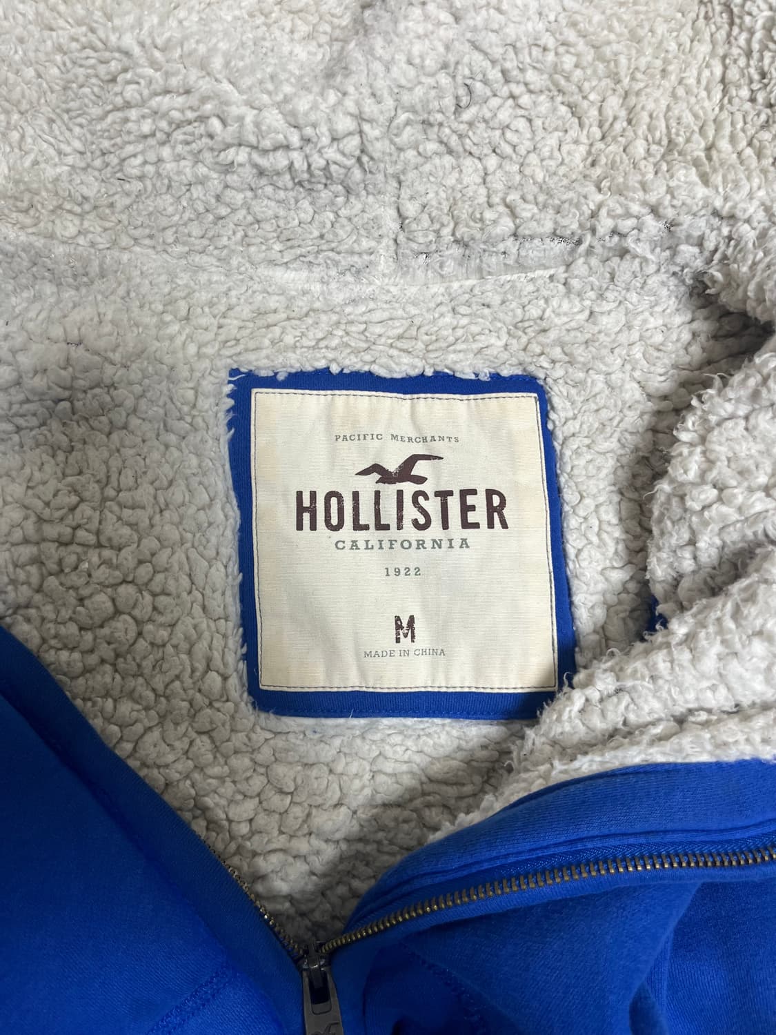 홀리스터 양털 후드집업 M 상품이미지3