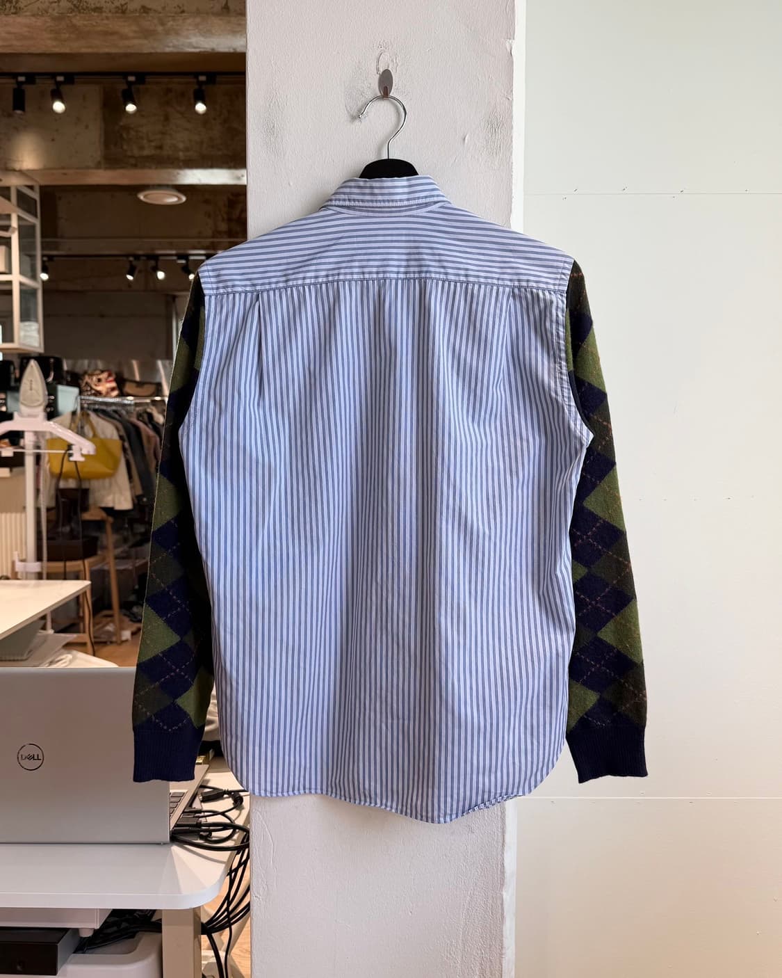 꼼데가르송 옴므 AD2006 스트라이프 아가일패턴 셔츠  상품이미지6