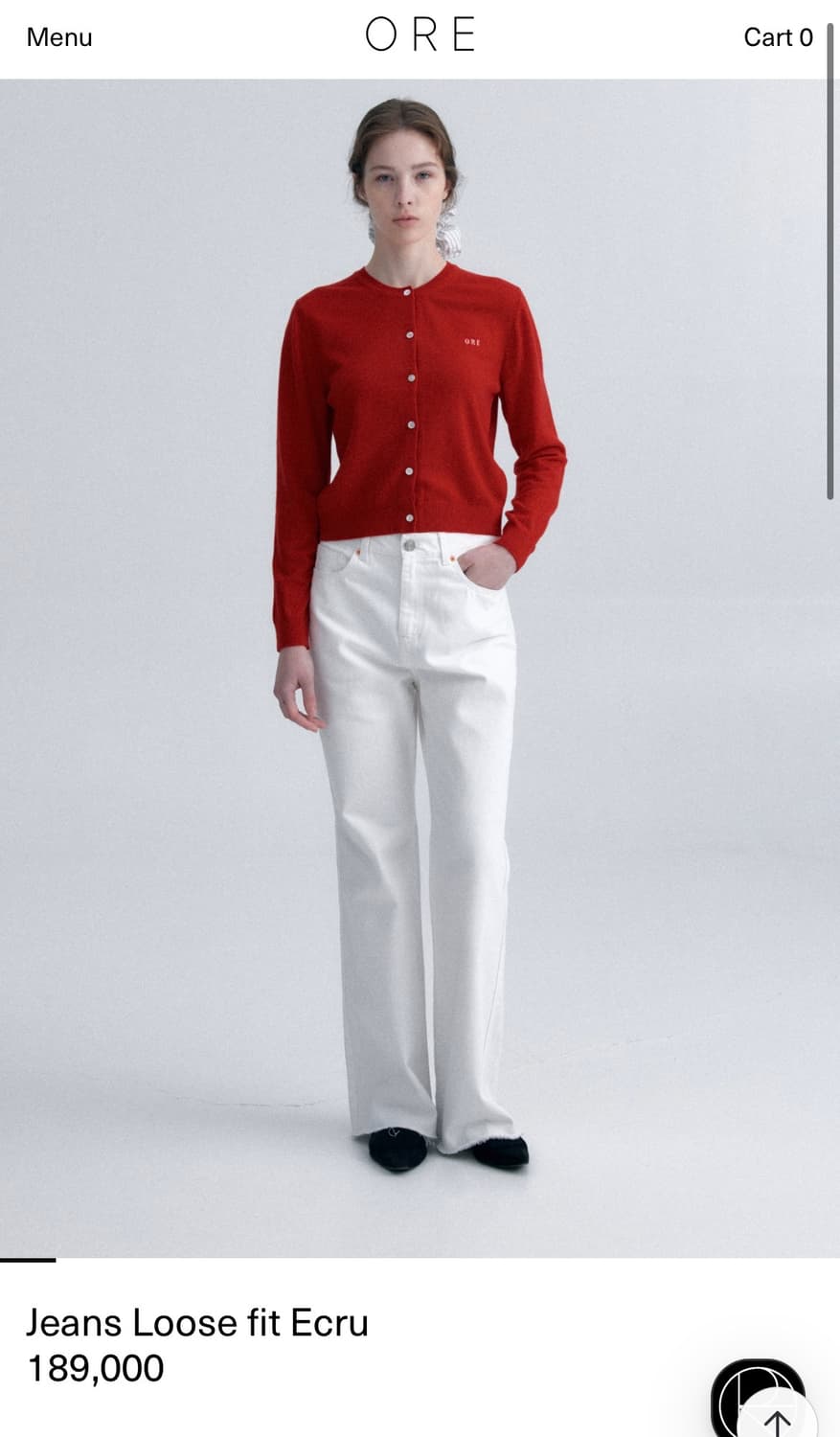 ore 오어 루즈핏 에크루 상품이미지1