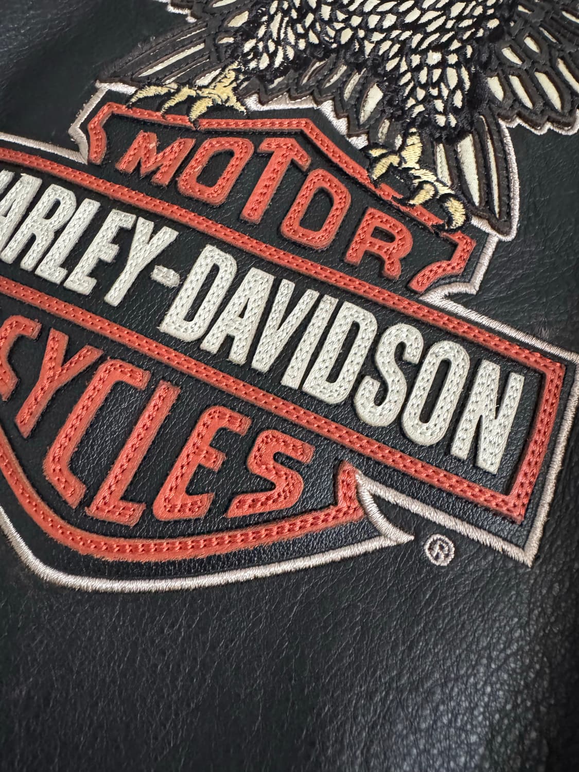 [L] 빈티지 할리데이비슨 이글 패치 가죽 자켓 상품이미지7