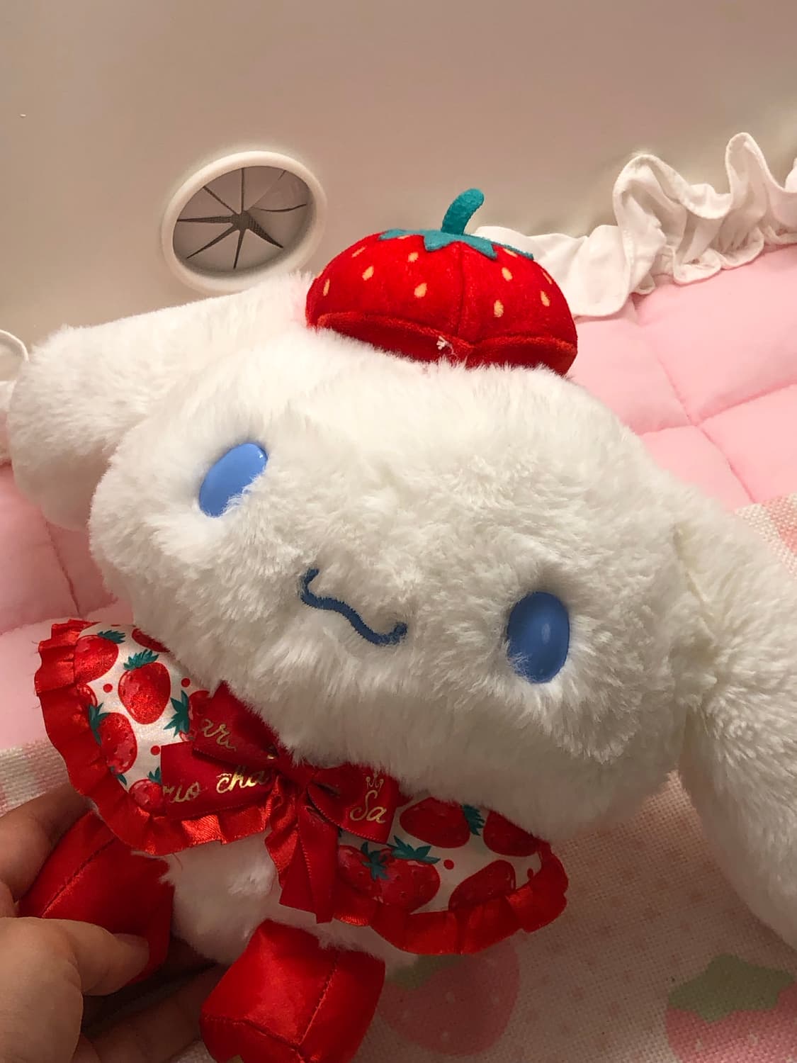 산리오 시나모롤 딸기 이치고 50주년 마스코트 인형 중형 상품이미지2