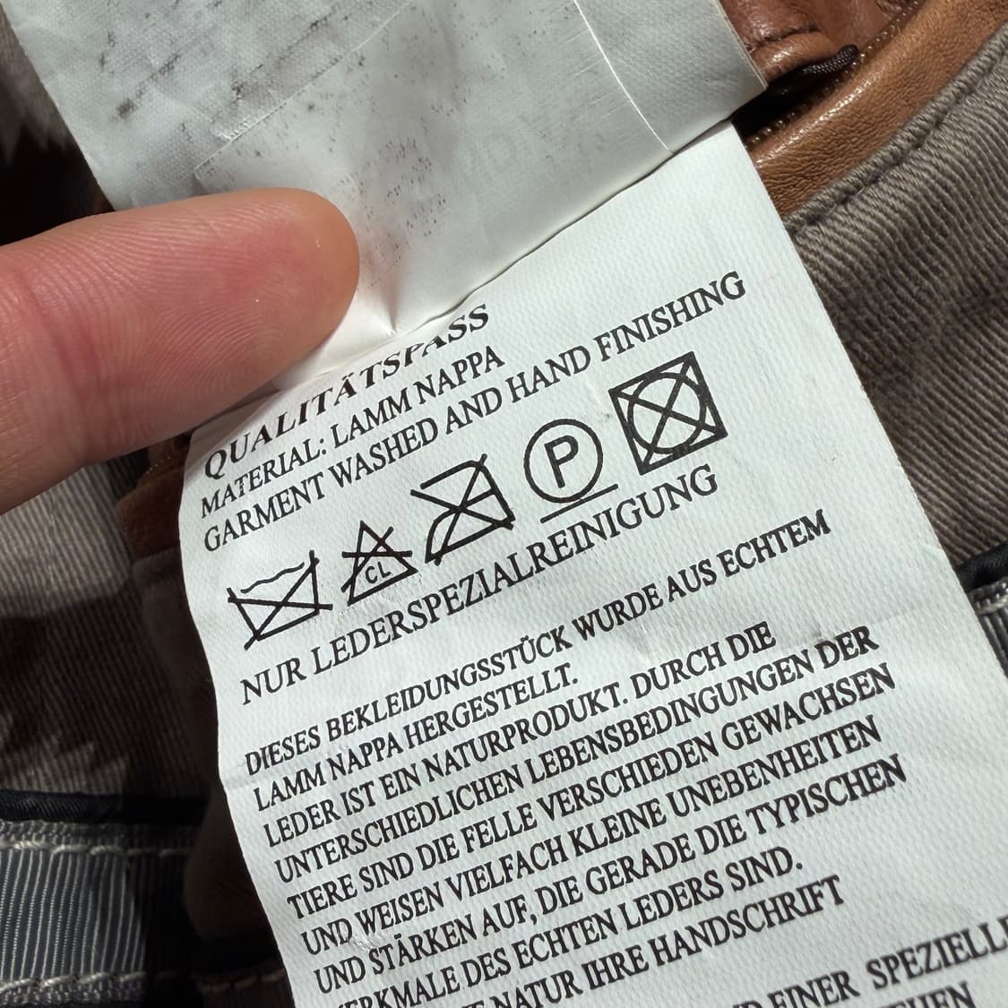 마일스톤 램스킨 나파가죽 카페레이서 자켓 L 양가죽 상품이미지6