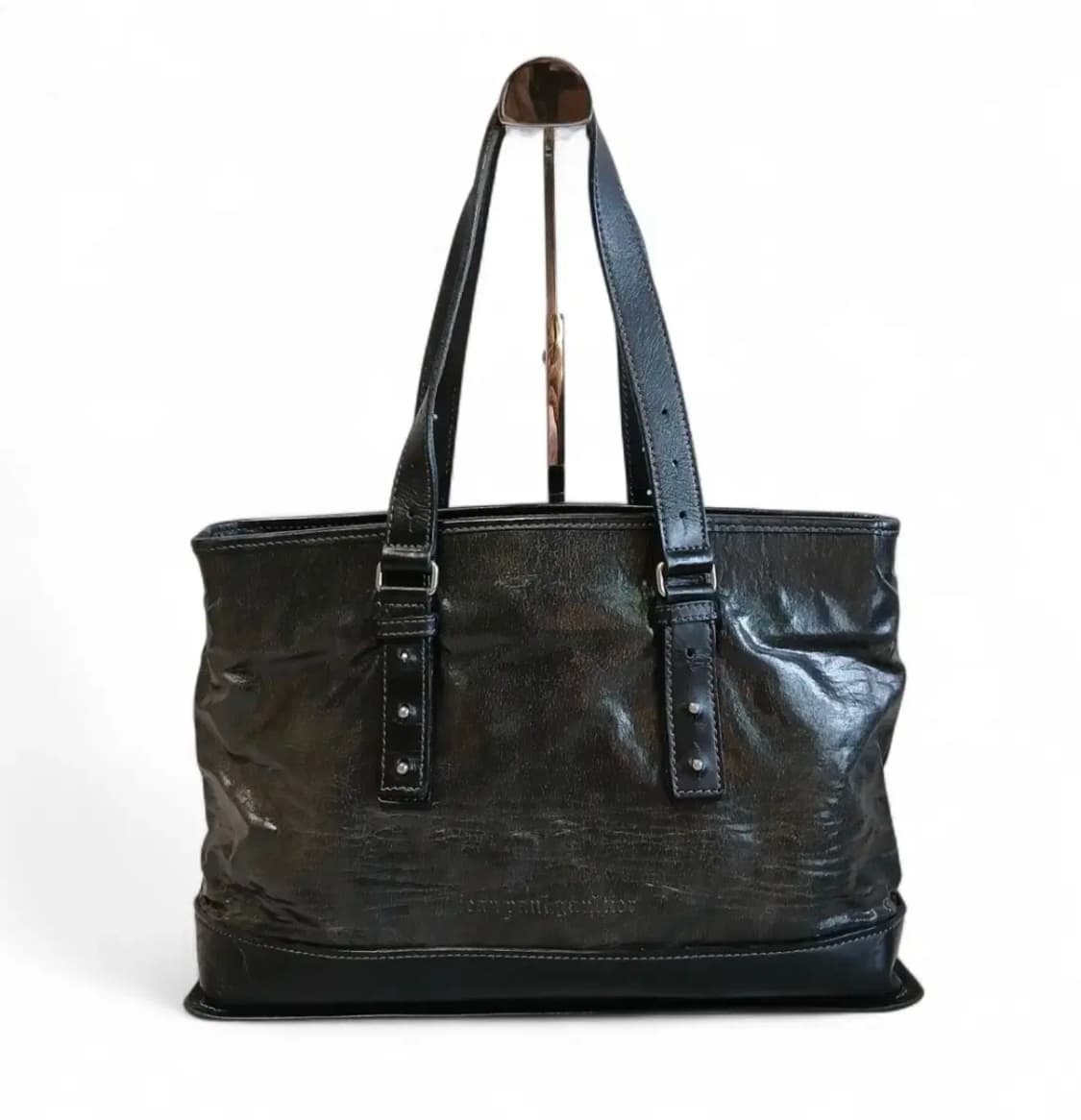 장폴고티에 버클 빈티지가공 레더 토트백y2k 상품이미지1
