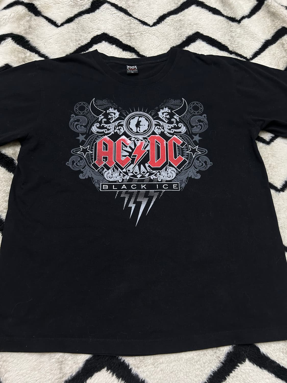 [XL]AC/DC 락 반팔 티/블랙 상품이미지2