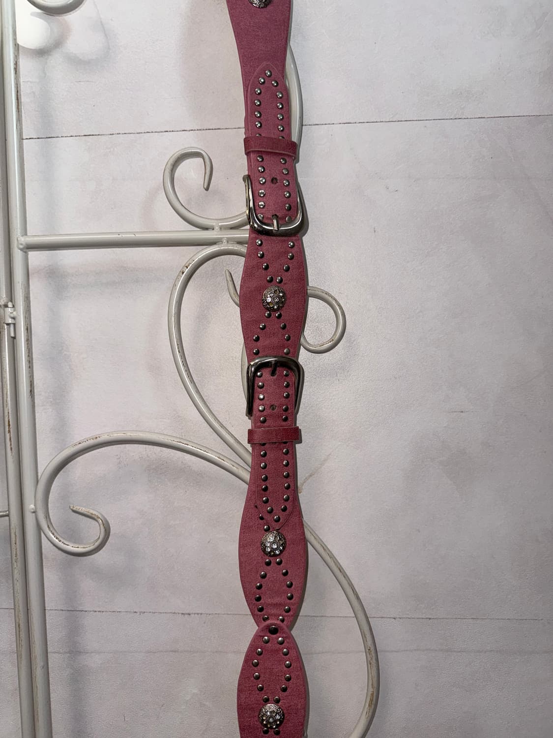 Pink stud charm buckled belt 상품이미지5