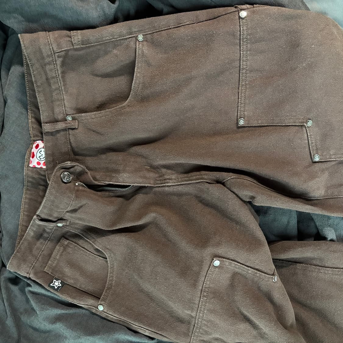 Star team double knee star jeans brown 상품이미지3