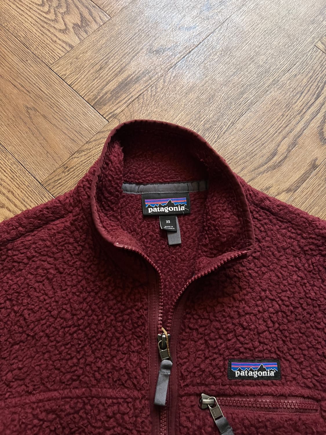 [XS]파타고니아 버건디 레트로 플리스 자켓 상품이미지2