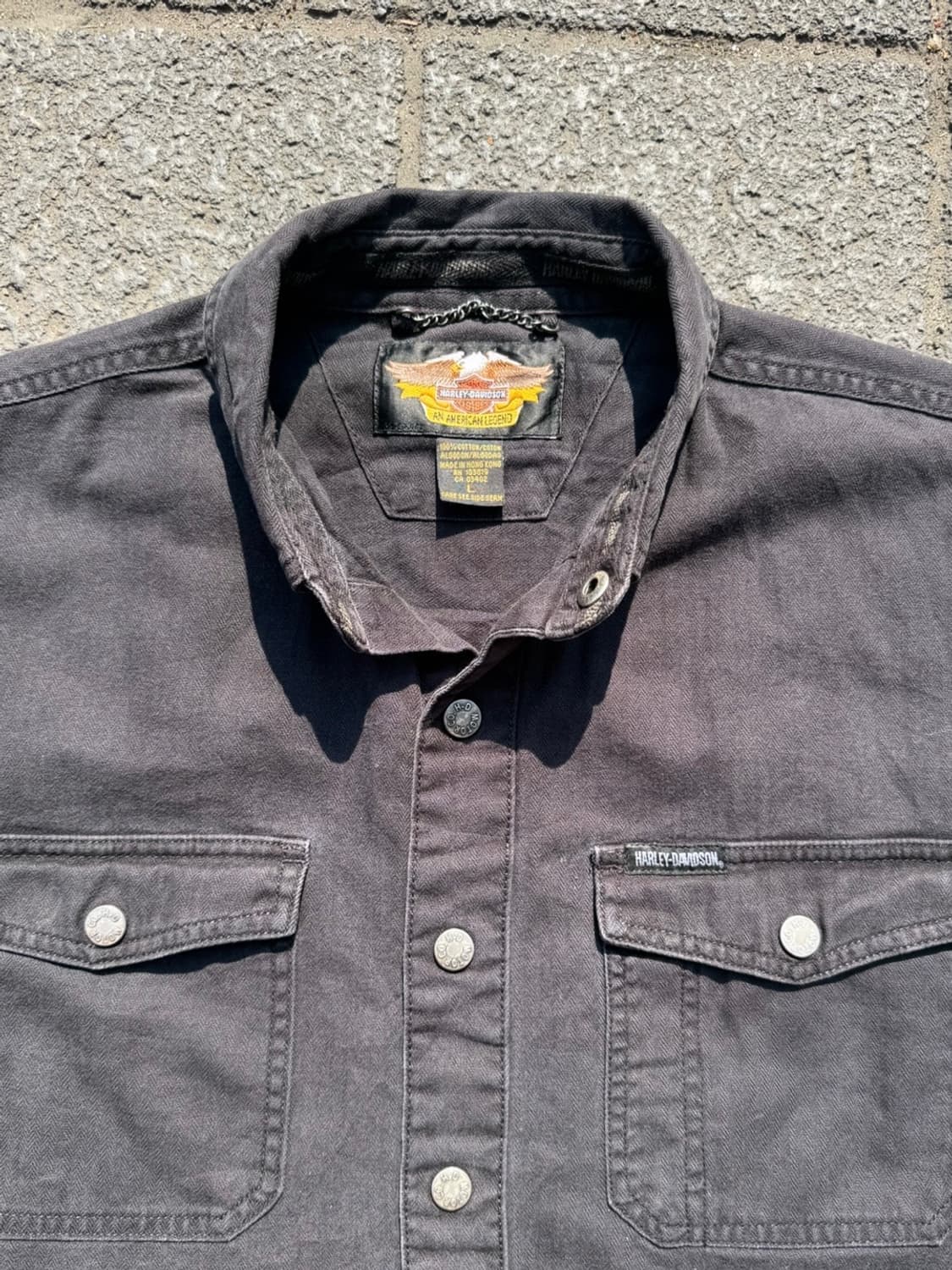 할리데이비슨 긴팔 셔츠 블랙 상품이미지7