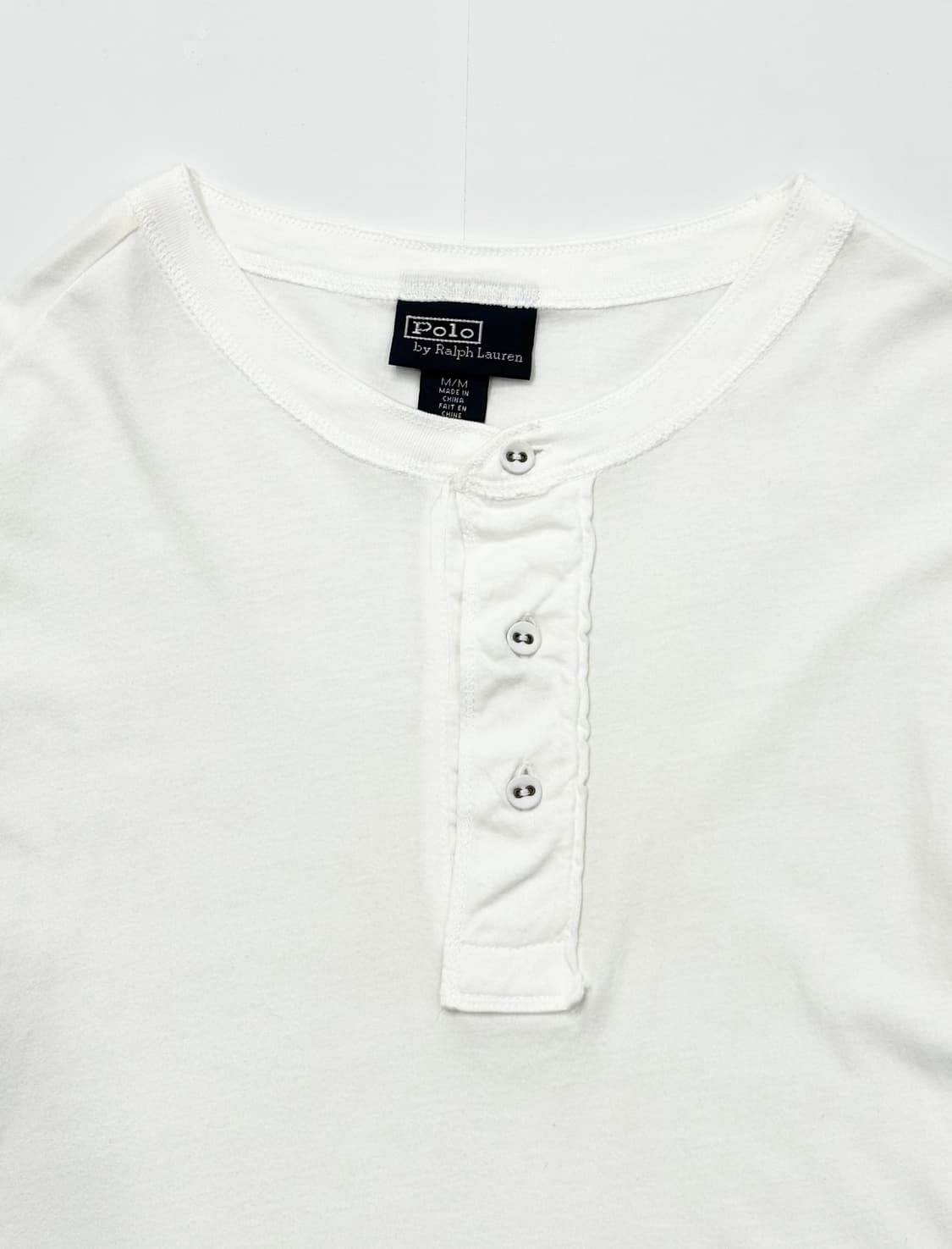 Polo 폴로랄프로렌 헨리넥 화이트 반팔티 상품이미지2